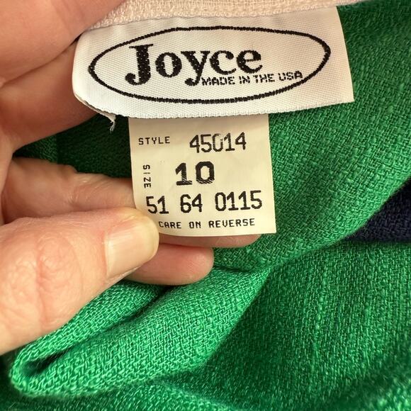 New Joyce Sportswear Vtg Women's 10 Kelly Green Colorblock Sport Anorak Jacket - Picture 8 of 11